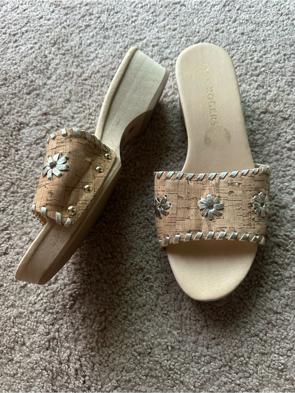 Jack Rogers Cork Slide Sandals 8.5 - Picture 2 of 7